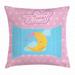 Sweet Dreams Throw Pillow Cushion Cover Pink Starry Backdrop with Open Window and Sleeping Moon in Sky Decorative Square Accent Pillow Case 24 X 24 Inches Pink Yellow and Pale Blue by Ambesonne