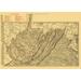 West Virginia Railroads - Rand McNally 1898 - 23.00 x 32.51 - Glossy Satin Paper