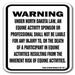 SignMission 12 x 18 in. Heavy Gauge Aluminum Warning Sign - North Dakota Equine