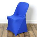 Efavormart 5PCS Stretchy Spandex Fitted Folding Chair Cover Dinning Event Slipcover For Wedding Party Banquet Catering Royal Blue