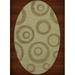 Dalyn Dover Area Rug DV5 Dv5 Marsh Bubbles Circles 9 x 12 Oval