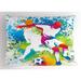 Ambesonne Youth Pillow Sham Football Players Colorful 26 X 20 Multicolor