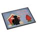 Dog House Collection Black Labrador Door Mat