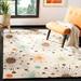 SAFAVIEH Soho Danielle Fire Works Wool Area Rug Ivory/Multi 6 x 6 Square