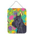 Carolines Treasures SS4868DS1216 Schnauzer Easter Eggtravaganza Wall or Door Hanging Prints 12x16 multicolor