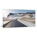 DESIGN ART Range Road in Winter Mountains - Landscape Wall Art Canvas Print - Blue 20 in. wide x 12 in. high