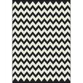 Milliken Black & White Area Rug Vibe Techno Black Chevron Zig Zag 7 8 x 10 9 Rectangle