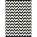 Milliken Black & White Area Rug Vibe Techno Black Chevron Zig Zag 7 8 x 10 9 Rectangle