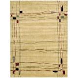 Nourison Parallels Area Rug Beige 2 x 5 9 Runner Contains Latex Synthetic Viscose 6 Runner Beige Modern & Contemporary