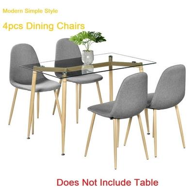 Modern Dining Chairs Sets, Linen Dining Room Chair Cushions