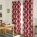 Exclusive Home Ironwork Contemporary Geometric Grommet Room Darkening Curtain Panel 52 x 84