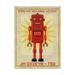 Trademark Fine Art Ted Box Art Robot Canvas Art by John W. Golden