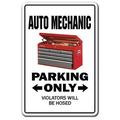Auto Mechanic Novelty Sign | Indoor/Outdoor | Funny Home DÃ©cor for Garages Living Rooms Bedroom Offices | SignMission Car Repair Shop Gift Garage Automobile Sign Wall Plaque Decoration