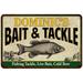 DOMINIC S Bait & Tackle Metal Sign Man Cave 8x12 208120016377