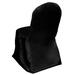 Efavormart 30 PCS Black Shinny Satin Banquet Chair Covers Dinning Event Slipcover For Wedding Party Banquet Catering