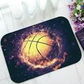 PHFZK Sports Doormat Fire Basketball Doormat Outdoors/Indoor Doormat Home Floor Mats Rugs Size 23.6x15.7 inches