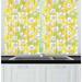 Jasmine Curtains 2 Panels Set Exotic Delicate White Jasmine Petals on Colorful Pastel Tones Background Print Window Drapes for Living Room Bedroom 55W X 39L Inches Multicolor by Ambesonne