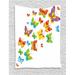 Butterfly Tapestry Cartoon Butterfly Composition with Rainbow Colors Spring Season Animals Bugs Wall Hanging for Bedroom Living Room Dorm Decor 40W X 60L Inches Multicolor by Ambesonne