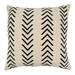 Abstract Chevron Print Cotton Decorative Throw Pillow Cover 22 x 22 Inch Natural