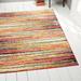 Multi-Color Contemporary 3x5 Area Rug Modern Lines Stripes - Actual 3 3 x 4 3 Rectangle