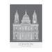 Trademark Fine Art London St Pauls Monochrome Canvas Art by Fab Funky