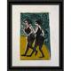 English Dancers 28x36 Large Black Ornate Wood Framed Canvas Art by Ernst Ludwig Kirchner