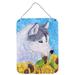 Siberian Husky in Summer Flowers Wall or Door Hanging Prints