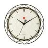 Bulova Clocks C4834 Luxfer Prism 14 Inch Frank Lloyd Wright Inspired Wall Clock