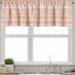 Ambesonne Orange and White Window Valance Geometric Shapes 54 X 12 Orange White