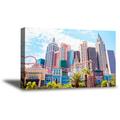 Awkward Styles Las Vegas Colorful Canvas Framed Decor American Canvas Decor Las Vegas Night View Wall Art Luxury Life Las Vegas Poster Las Vegas Party Decorations Viva Las Vegas Casino Lovers Gifts