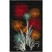 SAFAVIEH Soho Jared Fire Works Wool Area Rug Black/Multi 5 x 8