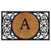 Calloway Mills Armada Circle Monogram Outdoor Doormat 22 x 36 (Letter A)