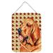 Carolines Treasures LH9106DS1216 Bloodhound Fall Leaves Portrait Wall or Door Hanging Prints 12x16 multicolor