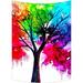GCKG Autumn Tree Art Colorful Rainbow Tree Wall Art Tapestries Home Decor Wall Hanging Tapestry Size 60 x80