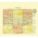 Ness County Kansas - Everts 1887 - 23.00 x 25.55 - Glossy Satin Paper