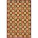 SAFAVIEH Soho Seachlann Geometric Squares Wool Area Rug Ivory/Rust 8 x 10