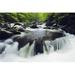 Posterazzi Tennessee United States of America - Curved Cascade on the Middle Prong River In the Great Smokey Mountains National Par Poster Print - 19 x 12