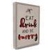 The Stupell Home Decor Collection Eat Drink and Be Merry Typography Wall Art