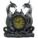 Mythical Dragon Duo Antique Look Desk Clock with Roman Numerals for Medieval DÃ©cor by Home n Gifts