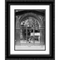 Paris 1902 - Antique Store rue du Faubourg-Saint-Honore 2x Matted 20x24 Black Ornate Framed Art Print by Atget Eugene