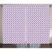 Geometric Curtains 2 Panels Set Mosaic Design with Small Triangles in Watercolor Style Artful Grid Window Drapes for Living Room Bedroom 108W X 96L Inches Lilac Lavender White by Ambesonne