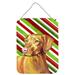 Carolines Treasures LH9235DS1216 Vizsla Candy Cane Holiday Christmas Wall or Door Hanging Prints 12x16 multicolor