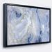 Designart Agate Stone Background Abstract Framed Canvas Wall Art Print
