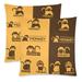 MKHERT Yellow And Brown Monkey Design Pillowcase Pillow Protector Cushion Cover 18x18 inch Set of 2