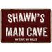 SHAWN S Man Cave Red Grunge Sign 16 x 24 Matte Finish Metal Sign 116240003228