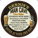 DENNIS S Man Cave Rules 12 Round Metal Sign Garage Wall Decor 200120010265