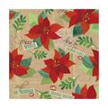 Trademark Fine Art Poinsettias repeat 1 Canvas Art by Holli Conger