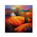 Trademark Fine Art Tuscan Villa Evening Canvas Art by Marion Rose