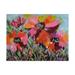Trademark Fine Art Red Poppy Field Canvas Art by Pamela Gaten