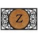 Calloway Mills Armada Circle Monogram Outdoor Doormat 22 x 36 (Letter Z)